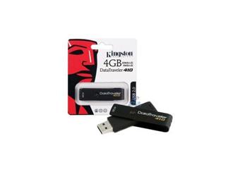 USB Flash disk 4GB, USB 2.0 Kingston, Data Traveler, černý