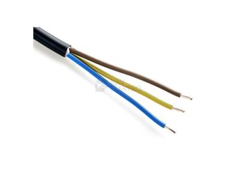 ..šńůra 3x0,75 přístrojová 1,8m barva PVC sv.šedá