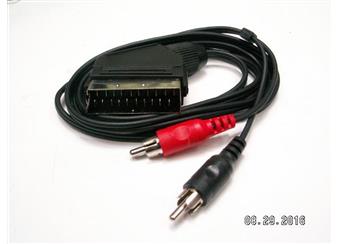 Propojovací kabel 1,5m 2xcinch - Scart IN/OUT - uveďte